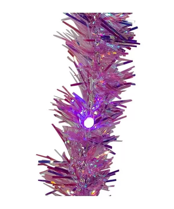 Kurt S Adler 100-Light Purple Iridescent Tinsel Cascade Purple Superbright Light, Ad1001Pupu Shop