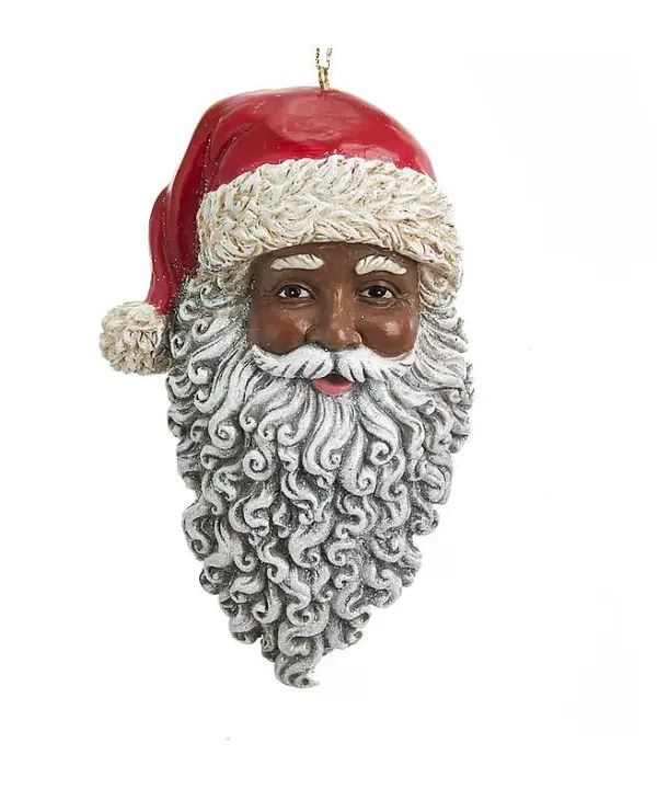 Kurt S Adler African American Santa Head Ornament, E0347, Kurt Adler Flash Sale