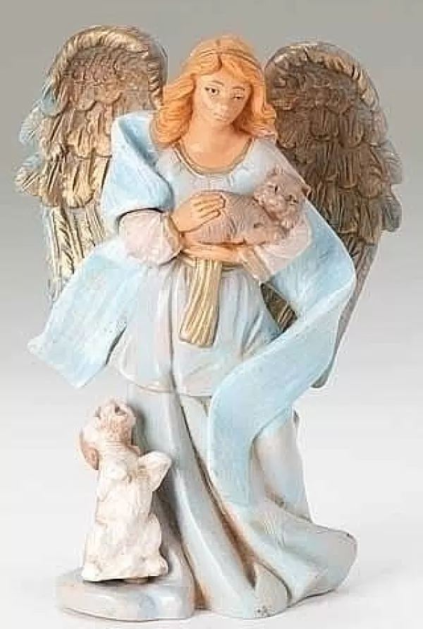 Fontanini Angel Celia, W/Animals 5", , 52522 New