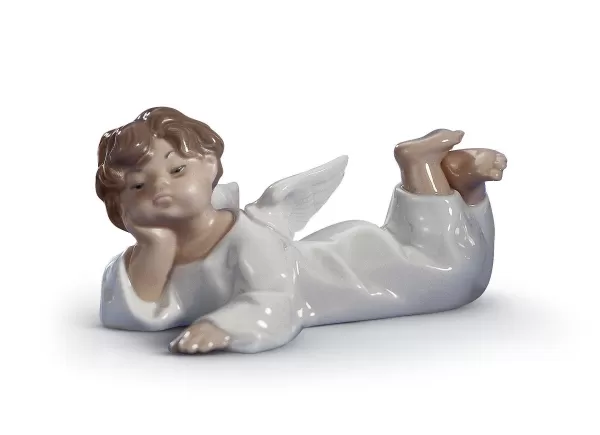 Lladro Angel Lying Down New