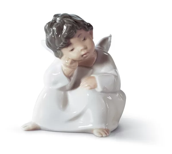 Lladro Angel Thinking Flash Sale