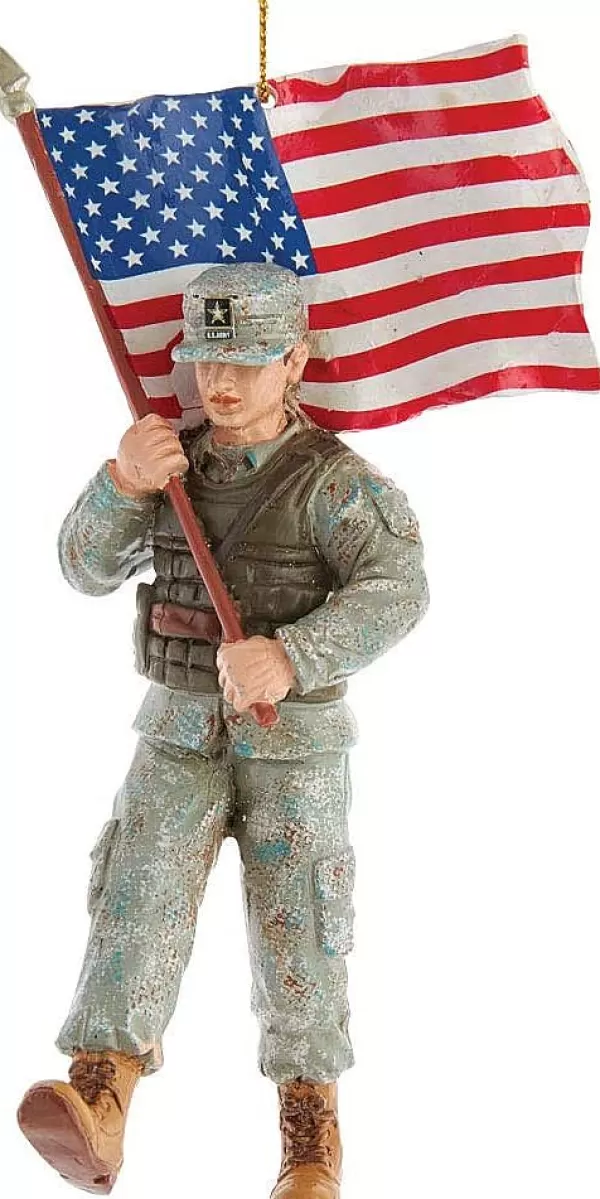 Kurt S Adler Army® Soldier Ornament, Am2191, Kurt Adler Cheap