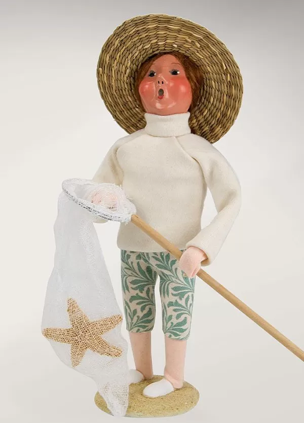 Byers Choice Beach Girl Catching Starfish, , Znau173 Store