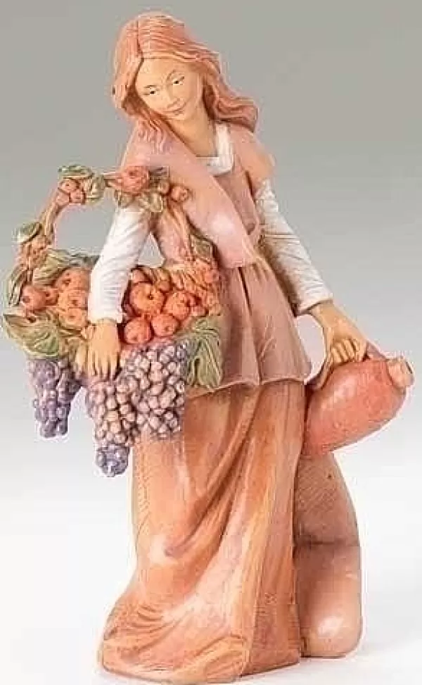 Fontanini Bethany Woman With Grapes 5", , 57526 Online