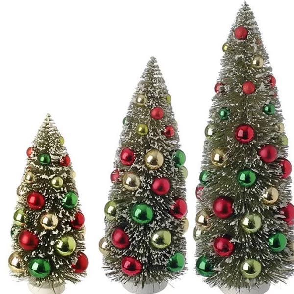 Raz Bottle Brush Tree Set/3 Best