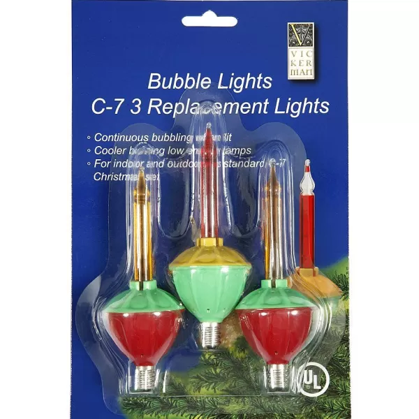 Vickerman Bubble Lights Replacement Bulbs 3 Pk Hot