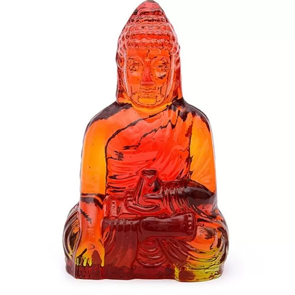 Dynasty Glass Buddha, Guanyin Female Red Best Sale