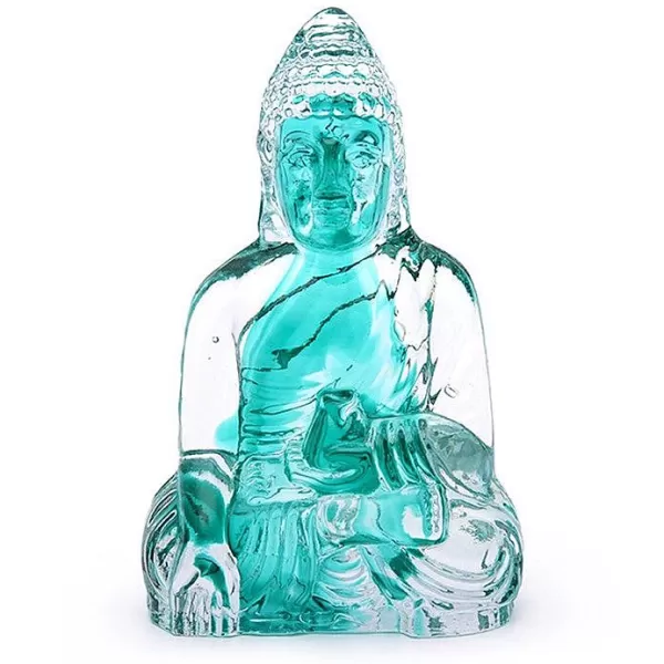 Dynasty Glass Buddha, Guanyin Female Teal Best