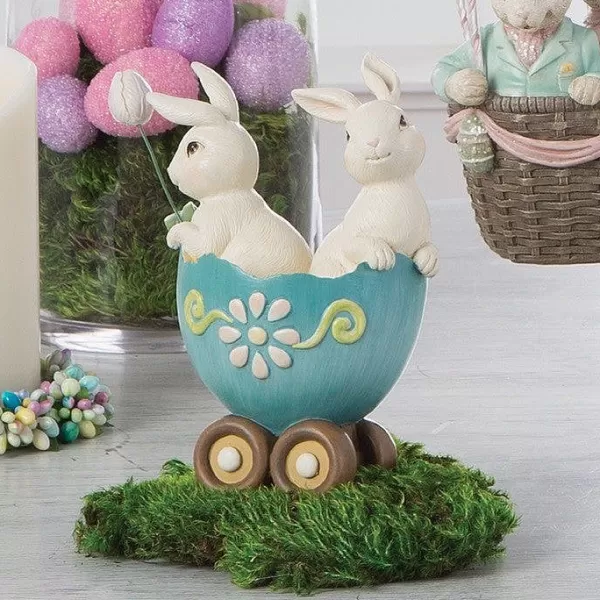 Raz Bunnies In Egg Cart Store