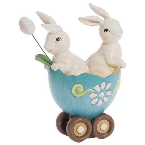 Raz Bunnies In Egg Cart Store