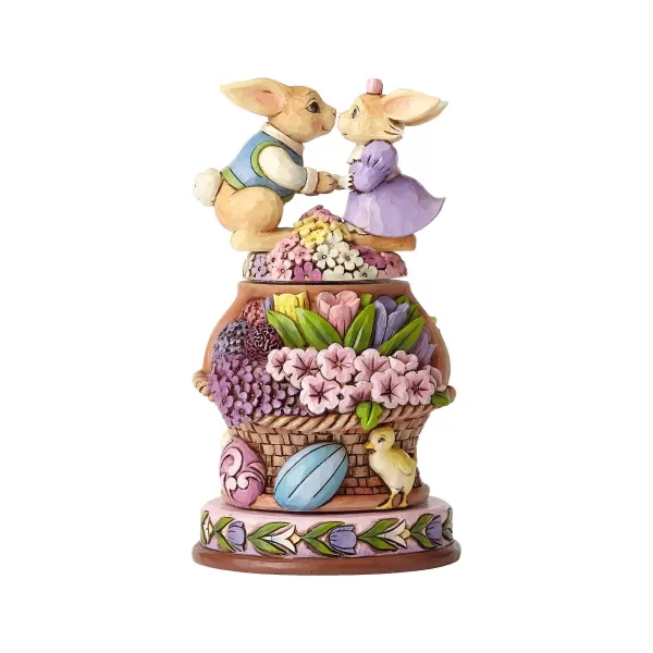 Enesco Bunnies With Rotatable Flowers Fashion