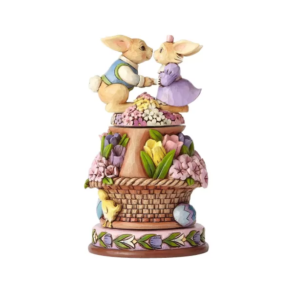 Enesco Bunnies With Rotatable Flowers Store