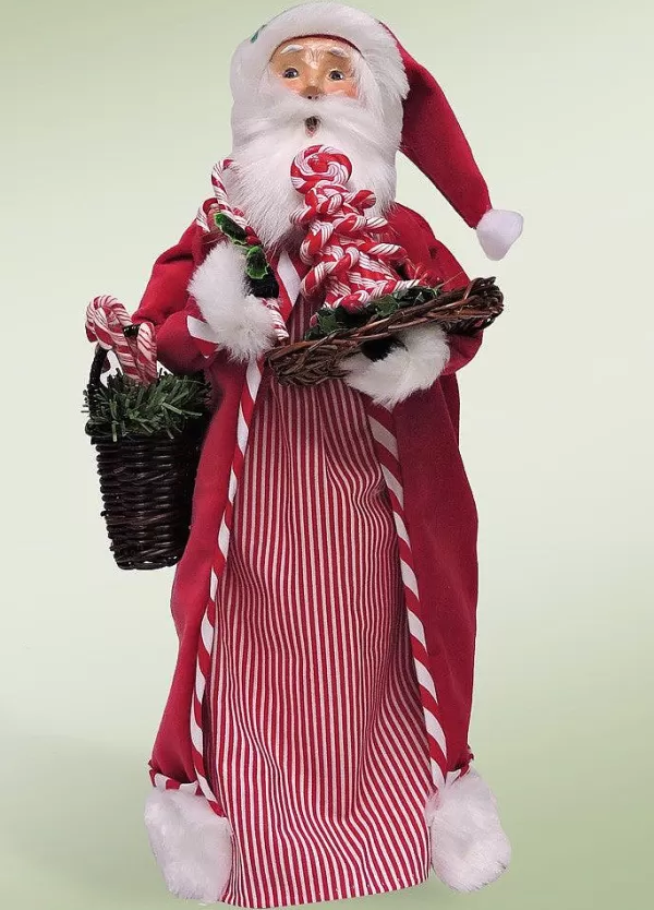 Byers Choice Candy Cane Santa, , 3163 Sale