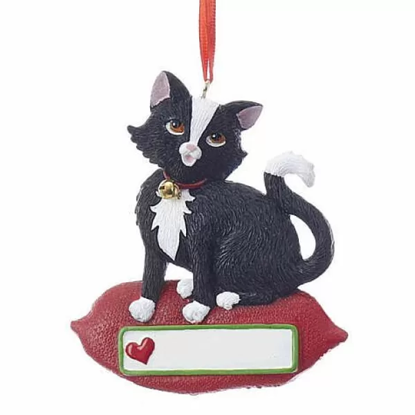 Kurt S Adler Cat On Pillow Ornament, A1840, Kurt Adler Cheap