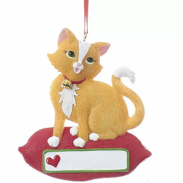 Kurt S Adler Cat On Pillow Ornament, A1840, Kurt Adler Best