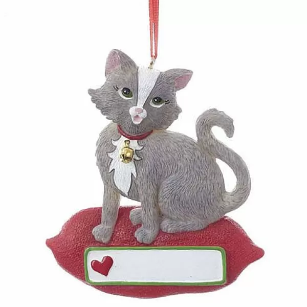 Kurt S Adler Cat On Pillow Ornament, A1840, Kurt Adler Best