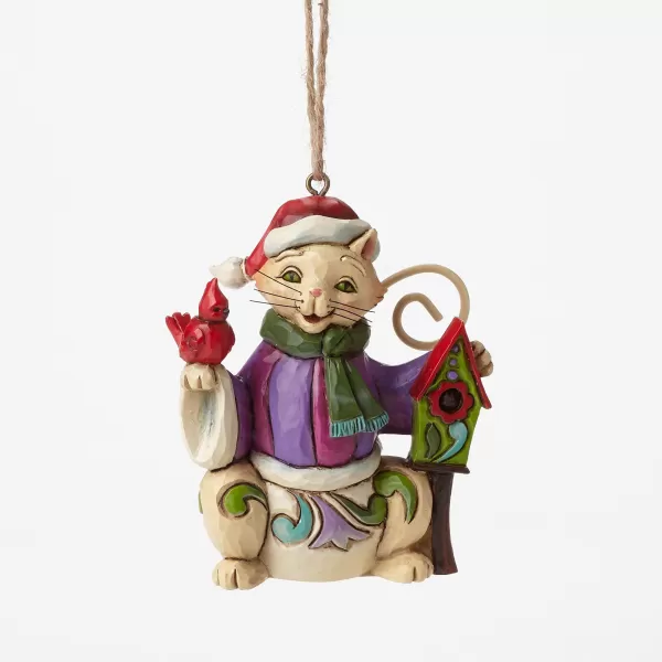 Enesco Cat With Birdhouse Mini Ornament Cheap