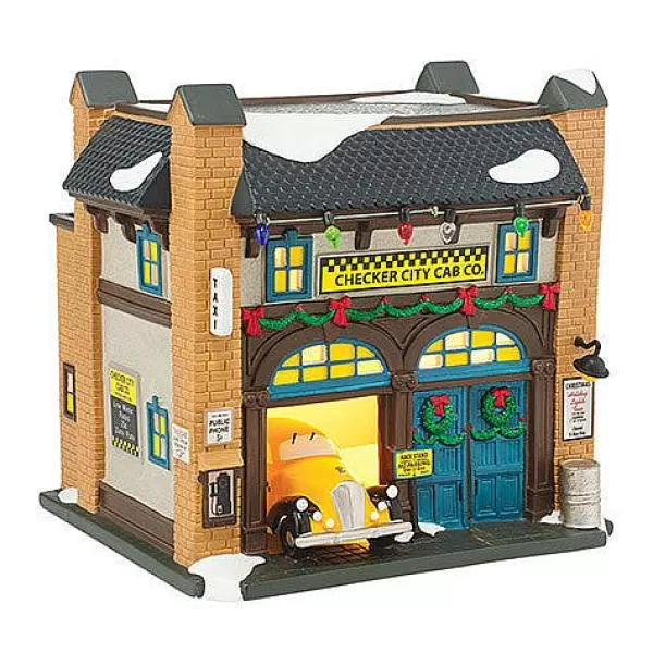 Department 56 Checker City Cab Co. Store