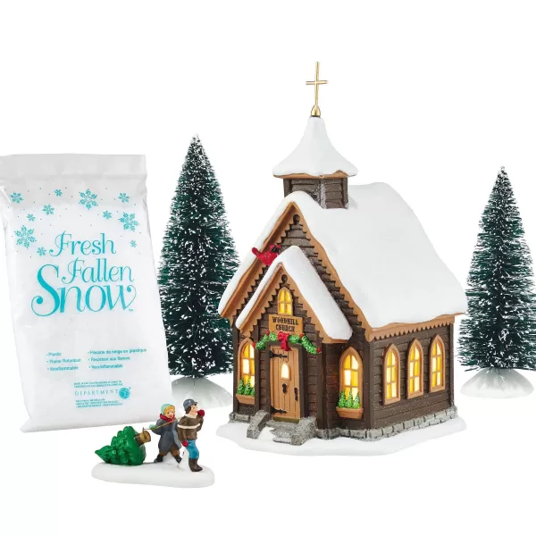 Department 56 Christmas Eve Church Gift Set Fashion