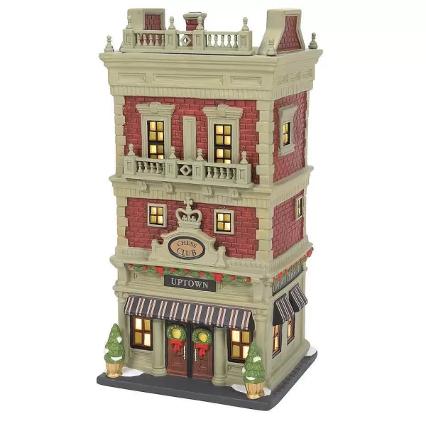 Department 56 Cic, Uptown Chess Club, 6009754, Christmas/City Outlet