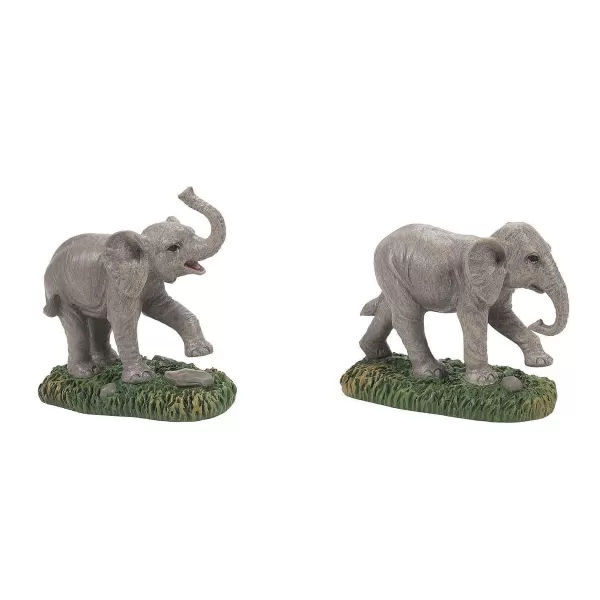 Department 56 Cic, Zoological Garden Elephant St2, 6011453, Dickens Village Clearance