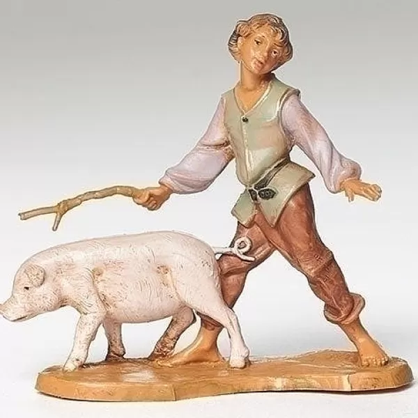 Fontanini Clement Boy With Pig 5", , 54088 Sale