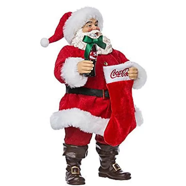 Kurt S Adler Coca-Cola® Santa With Coke Bottle And Stocking Online