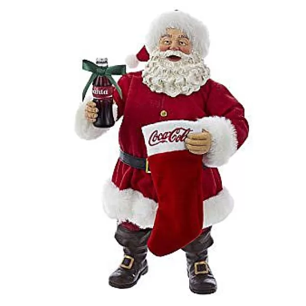 Kurt S Adler Coca-Cola® Santa With Coke Bottle And Stocking Online