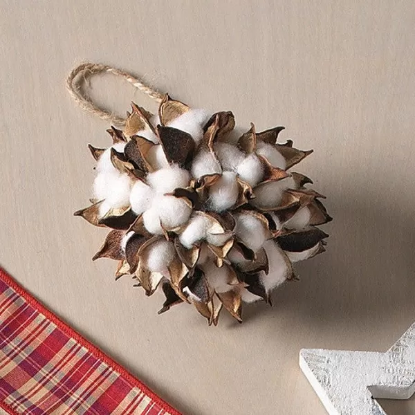 Raz Cotton Ball Ornament Online