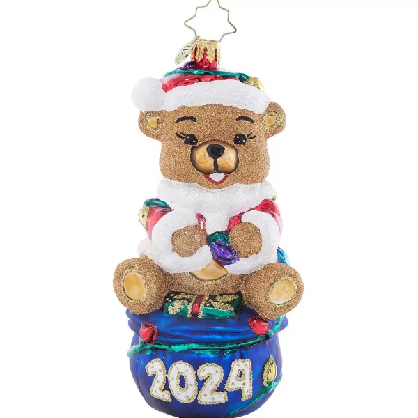 Christopher Radko Cr, 2024 Santa'S Bear Buddy, 1021970, Dated 2024, Radko Best Sale