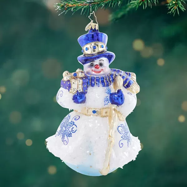 Christopher Radko Cr, Charming Chinoiserie Snowman, 1021783, Radko Hot