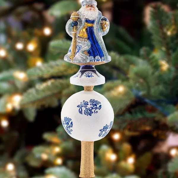 Christopher Radko Cr, Chinoiserie Elegance Santa Finial, 1021534, Radko New