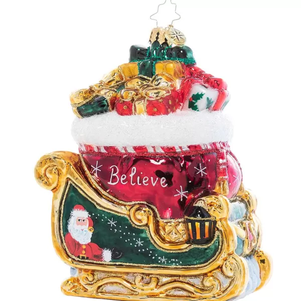 Christopher Radko Cr, Christmas Magic Sleigh, 1020986, Radko Fashion