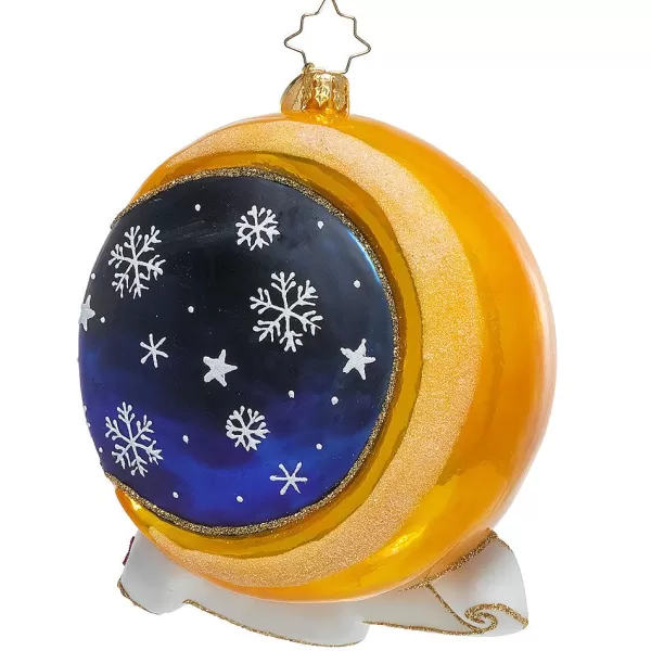 Christopher Radko Cr, Crescent Moon Christmas, 1021112, Flash Sale