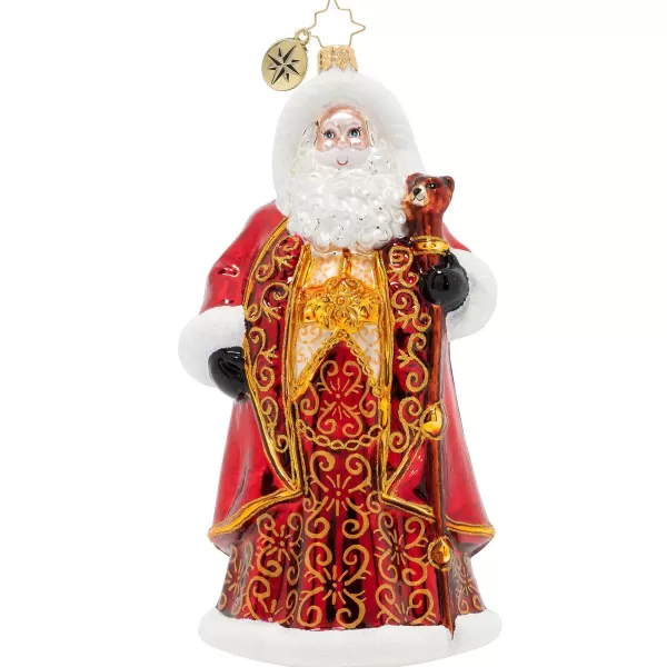 Christopher Radko Cr, Crimson-Clad Santa, 1020302, Clearance