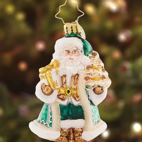 Christopher Radko Cr, Emerald City Santa Gem, 1021422, Radko, Gem Discount