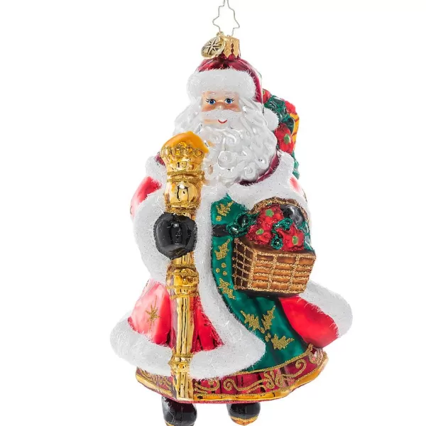 Christopher Radko Cr, Festive Florals Santa, 1020963, Radko Best