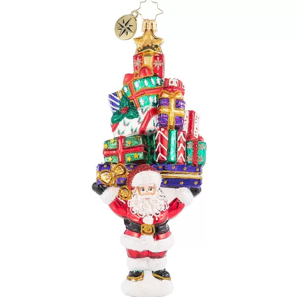 Christopher Radko Cr, Gift Liftin' Santa, 1020695, Clearance