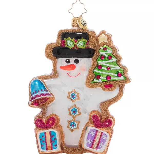 Christopher Radko Cr, Gingerbread Snowman, 1021108, Radko Online