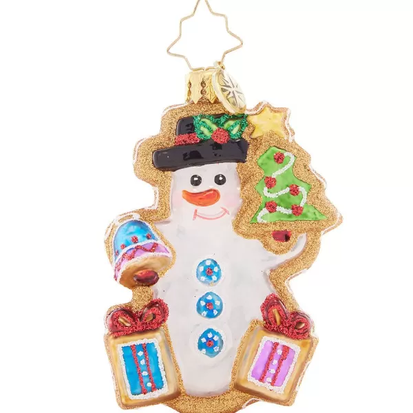 Christopher Radko Cr, Gingerbread Snowman Gem, 1021413, Radko. Gem Store