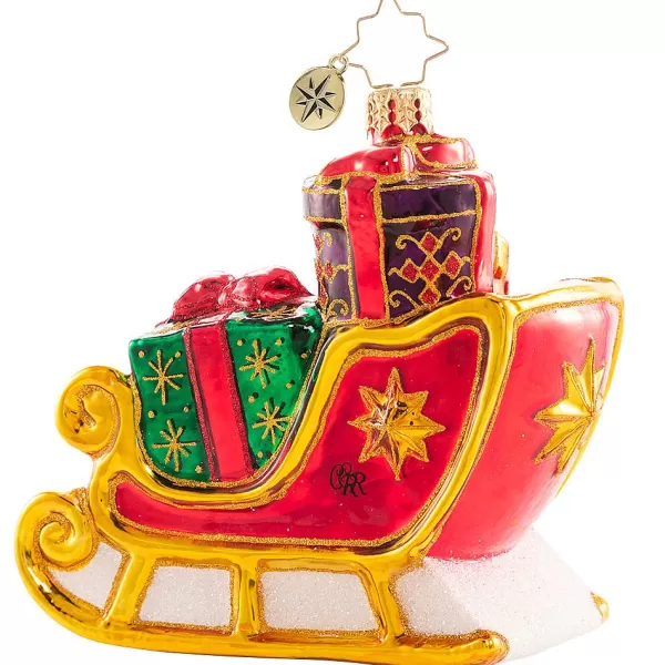 Christopher Radko Cr, Glorious & Gilded Sleigh, 1020737, Outlet