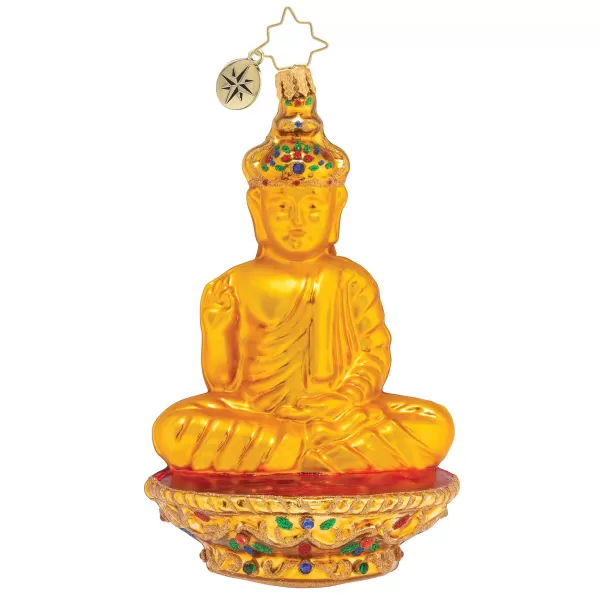 Christopher Radko Cr, Golden Serenity Budda, 1020052, Cheap