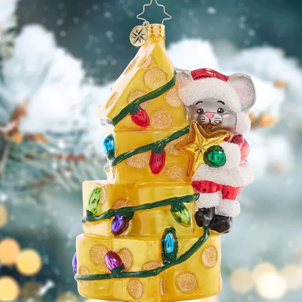 Christopher Radko Cr, Merry Mouse Cheese Tree, 1021573, Radko Store