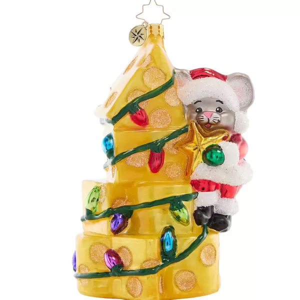 Christopher Radko Cr, Merry Mouse Cheese Tree, 1021573, Radko Store