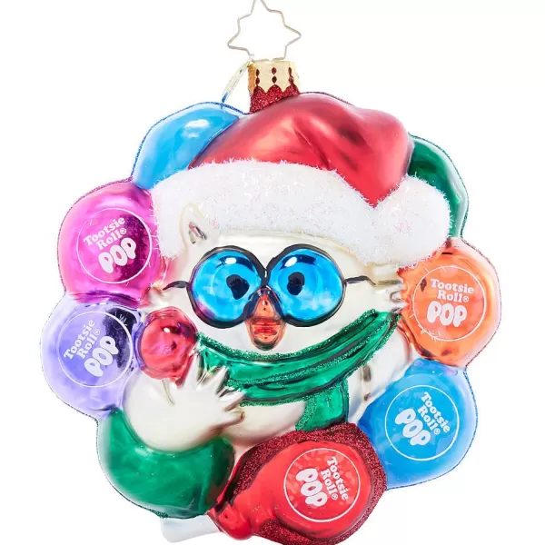 Christopher Radko Cr, Mr. Owl'S Tootsie Pop Treat Wreath, 1021831, Radko Discount