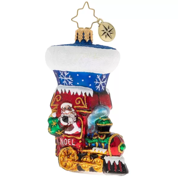 Christopher Radko Cr, Noel Express Stocking Gem, 1020262, Store