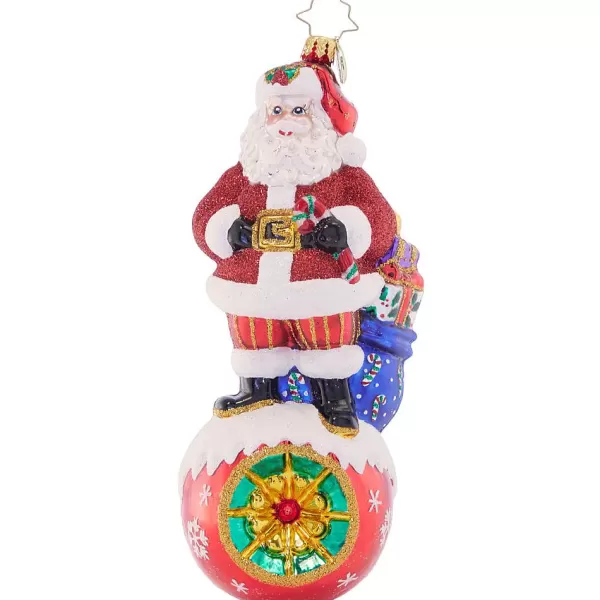 Christopher Radko Cr, On Top Of It Santa, 1021650, Radko Cheap