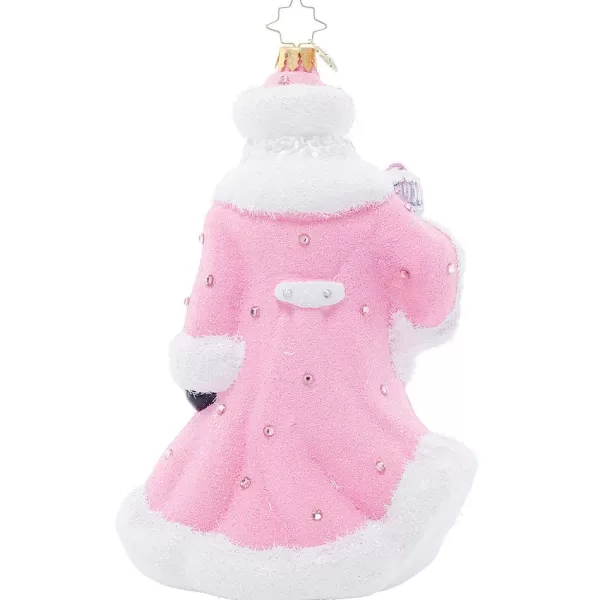 Christopher Radko Cr, Santa'S Pink Promise, 1021779, Breast Cancer Awareness, Radko Fashion