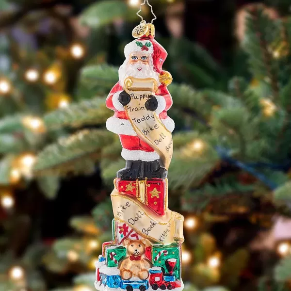 Christopher Radko Cr, Stacked Up Santa, 1021518, Radko Fashion