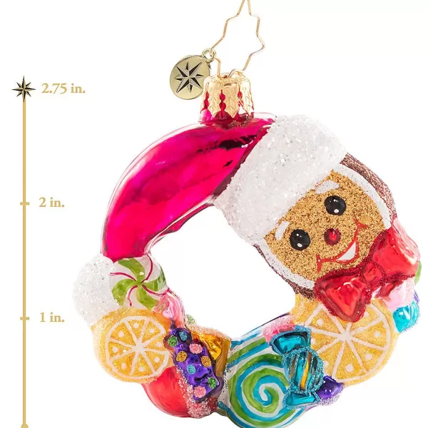 Christopher Radko Cr, Swirling With Sweets Wreath, Gem, 1020666, Cheap